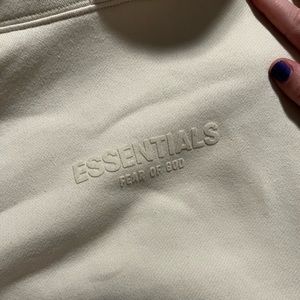 Essentials Fear of God Hoodie, Tan, size XL